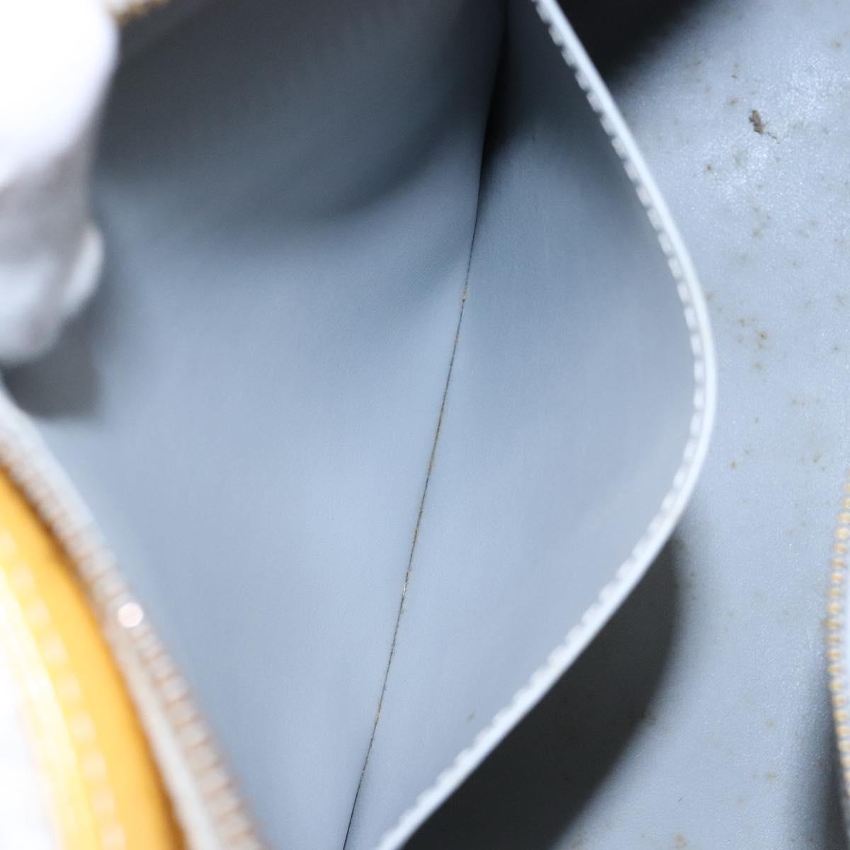 LOUIS VUITTON Monogram Vernis Houston Hand Bag Gris M91053 LV Auth 139004