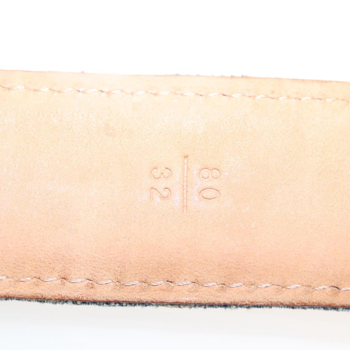 LOUIS VUITTON Monogram Denim Ceinture Belt Blue M6921U LV Auth 139005