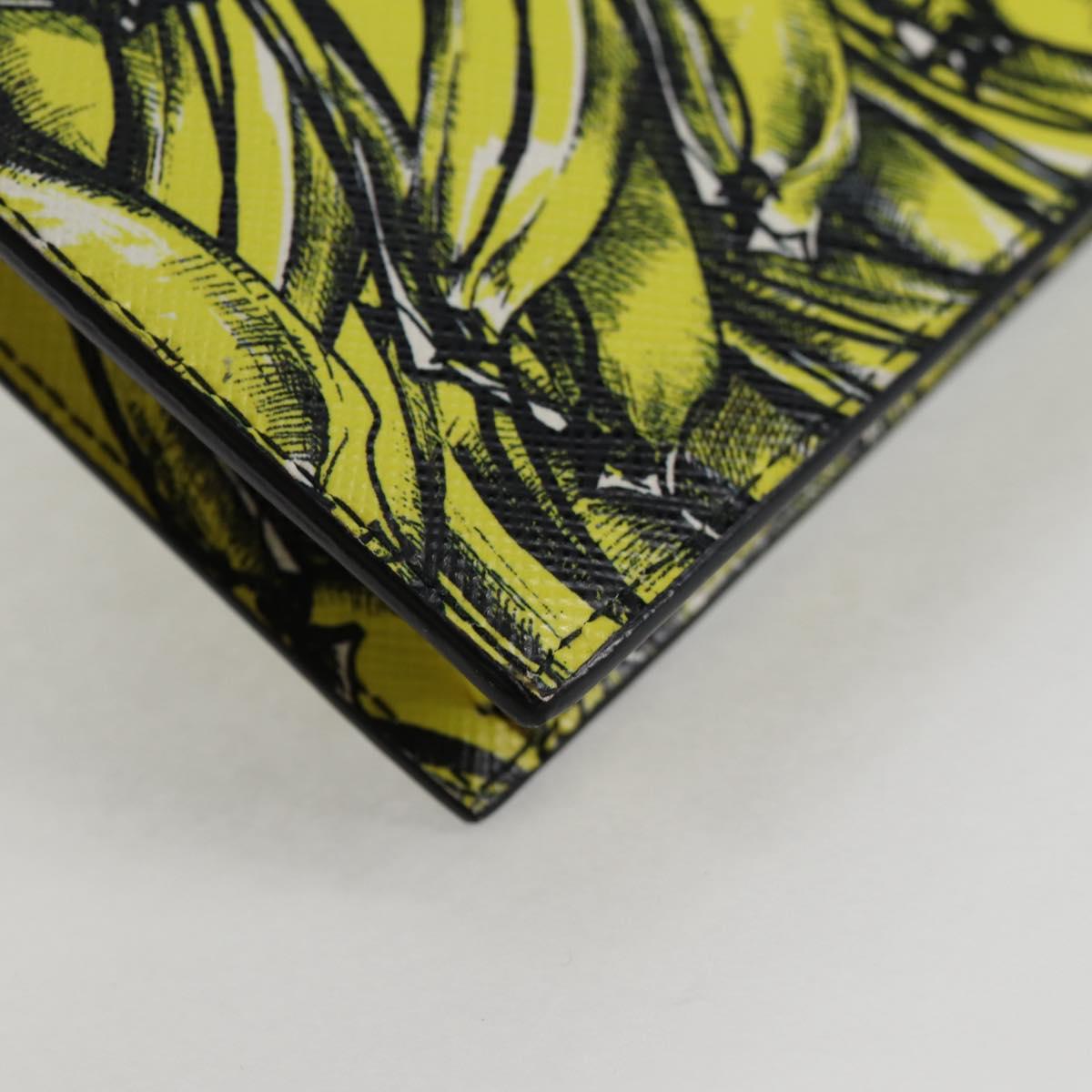 PRADA Smartphone Case Pouch Safiano Yellow 2ZH068 Auth 139022M