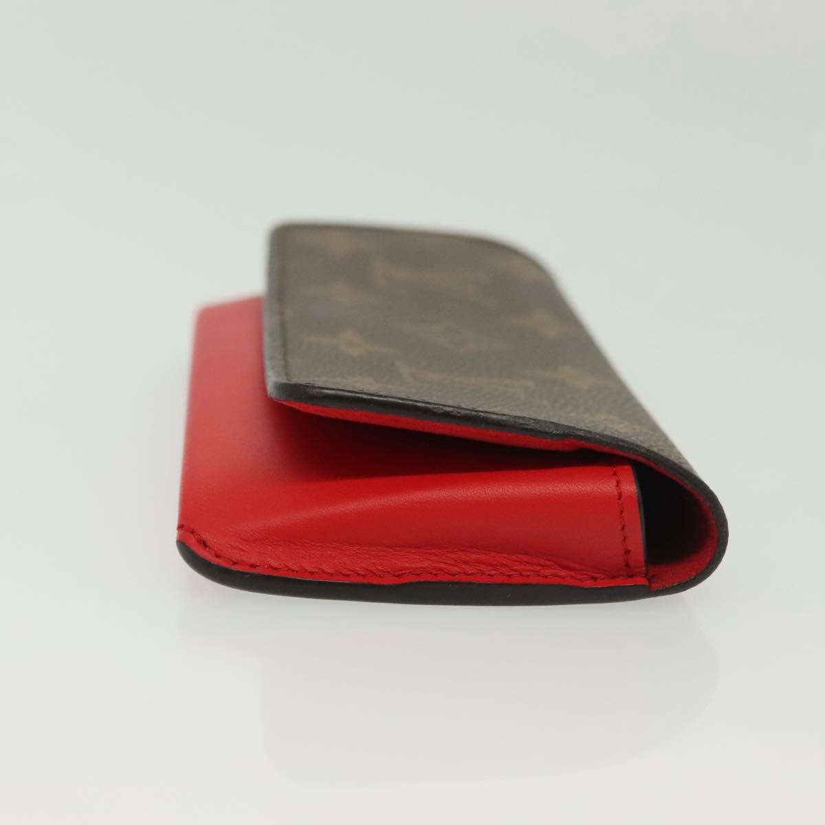 LOUIS VUITTON Monogram Etui Lunette Woody Glasses Case GI0372 LV Auth 139031