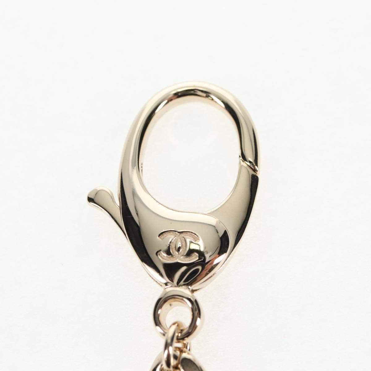 CHANEL Key Holder metal Gold CC Auth 139035SAM