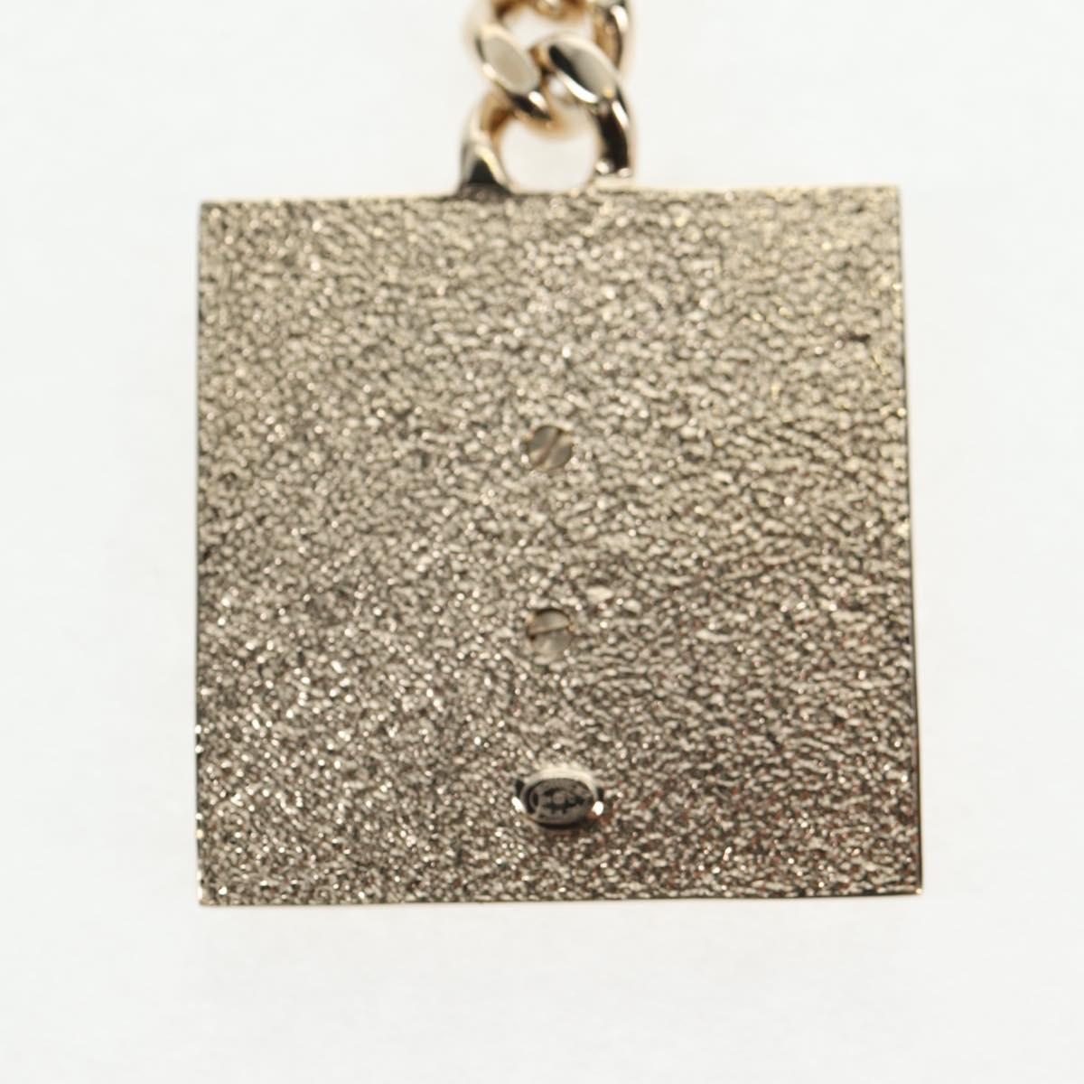 CHANEL Key Holder metal Gold CC Auth 139035M