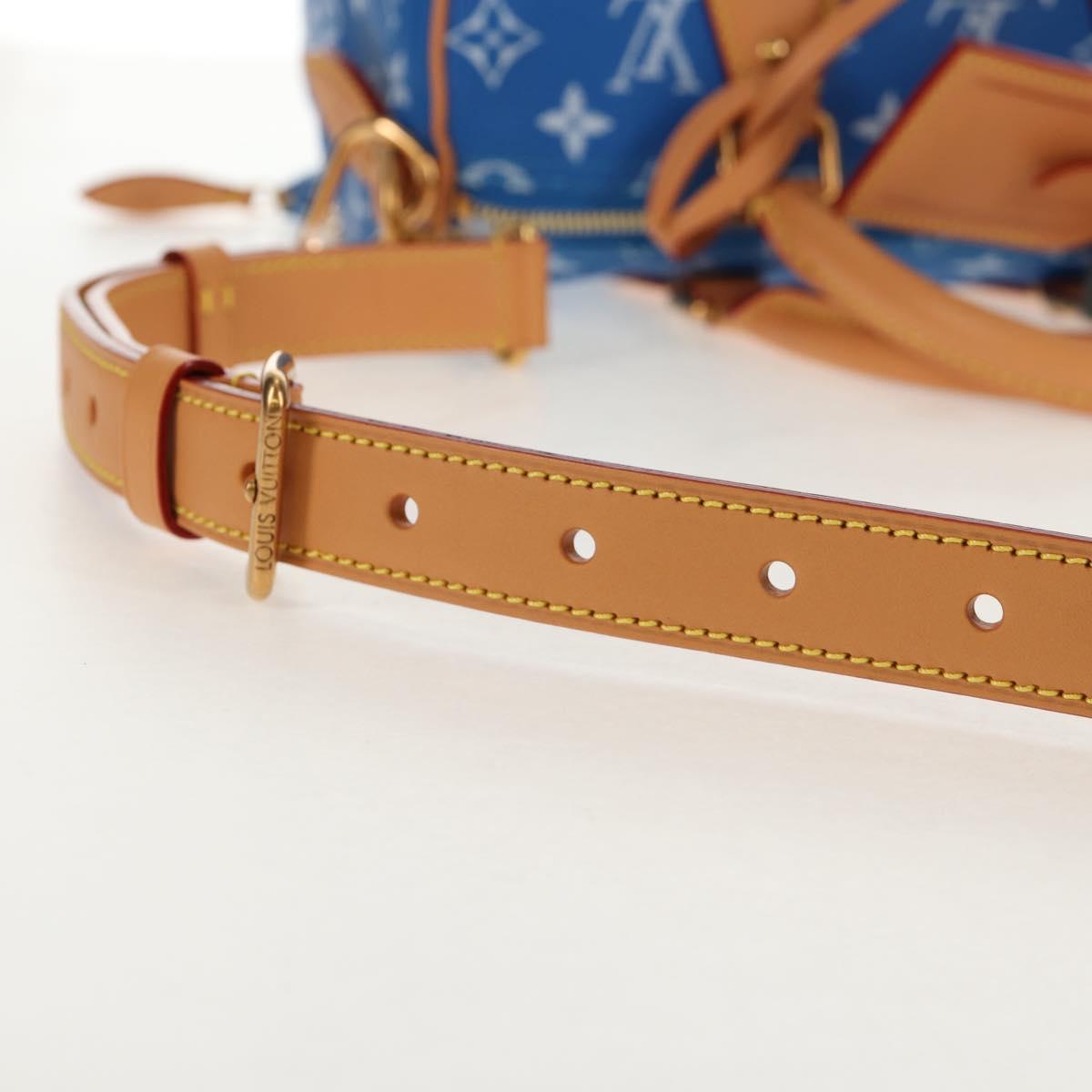 LOUIS VUITTON Monogram Speedy P9 Bandouliere 25 Bag Blue M24424 LV Auth 139046SM