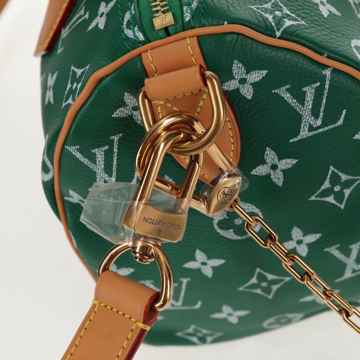 LOUIS VUITTON Monogram Speedy P9 Bandouliere 25 Bag Green M24423 LV Auth 139047SM