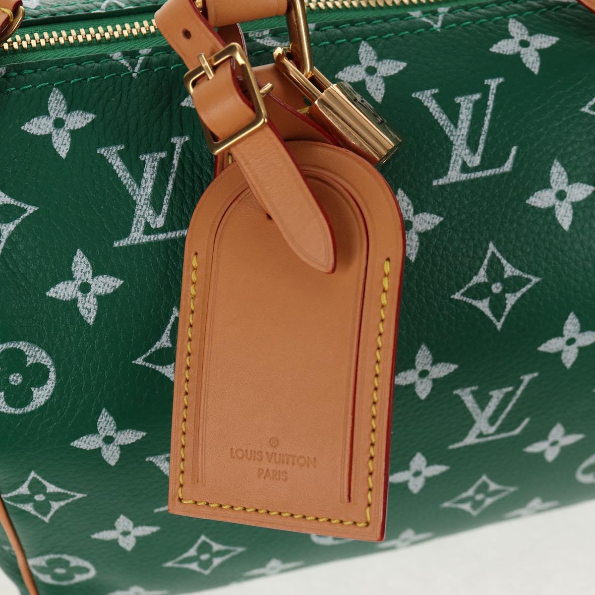 LOUIS VUITTON Monogram Speedy P9 Bandouliere 25 Bag Green M24423 LV Auth 139047SM