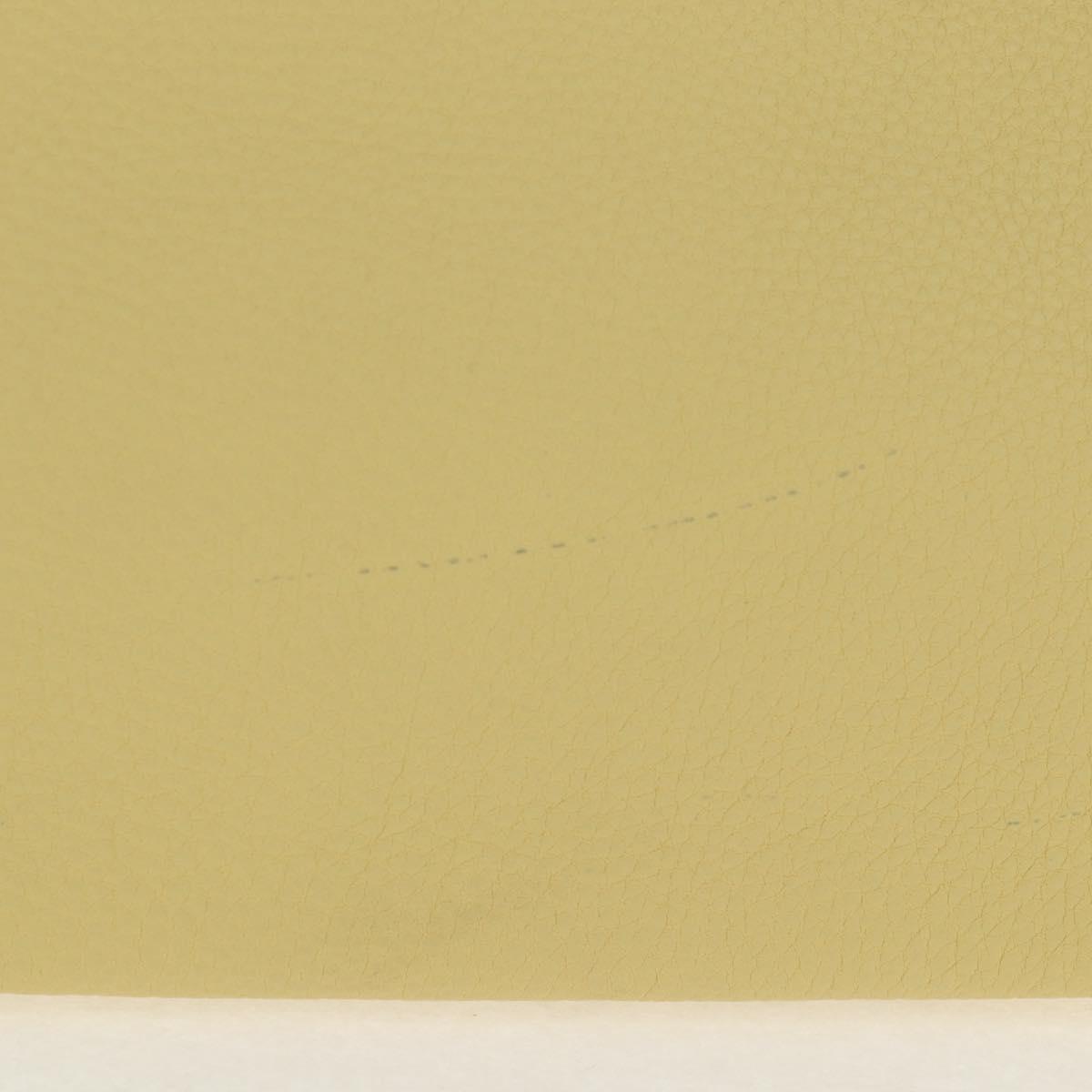 HERMES Birkin 35 Hand Bag Leather Yellow Silver Auth 139051M