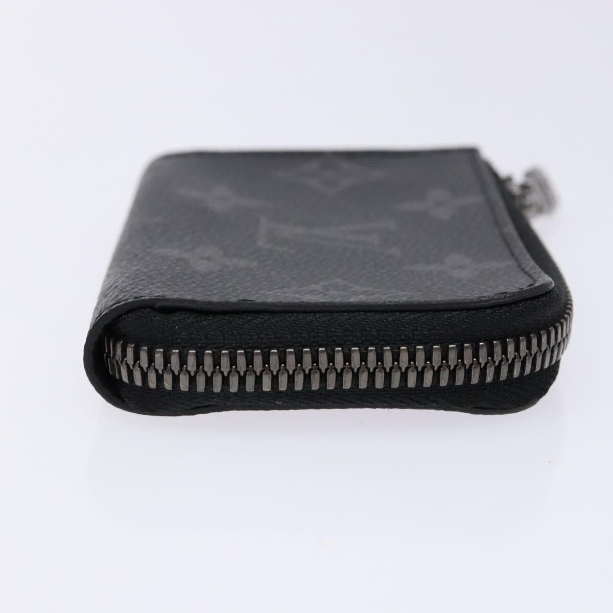 LOUIS VUITTON Monogram Eclipse Porte monnaie Jour Coin Purse M63536 Auth 139056