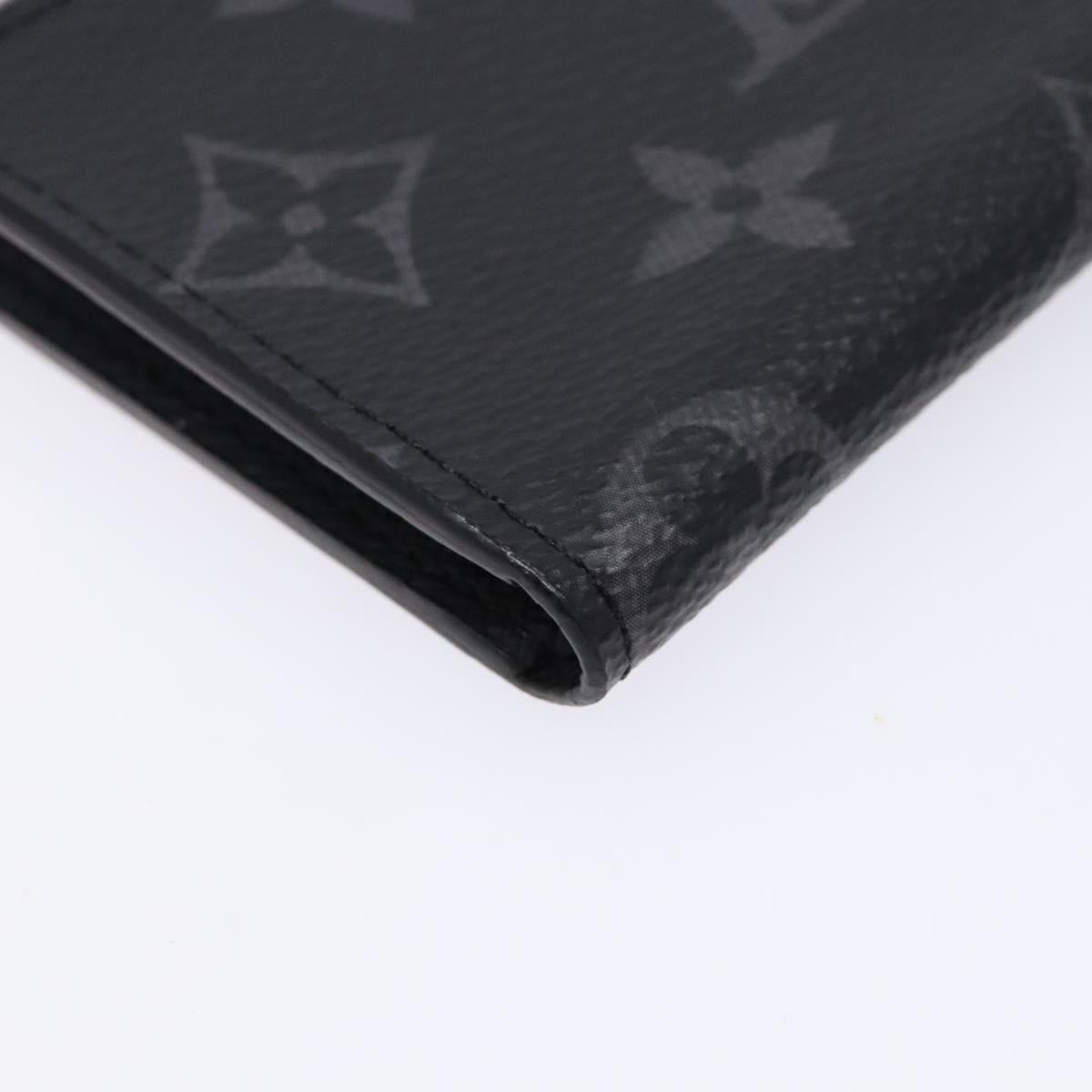 LOUIS VUITTON Monogram Eclipse Porte monnaie Jour Coin Purse M63536 Auth 139056