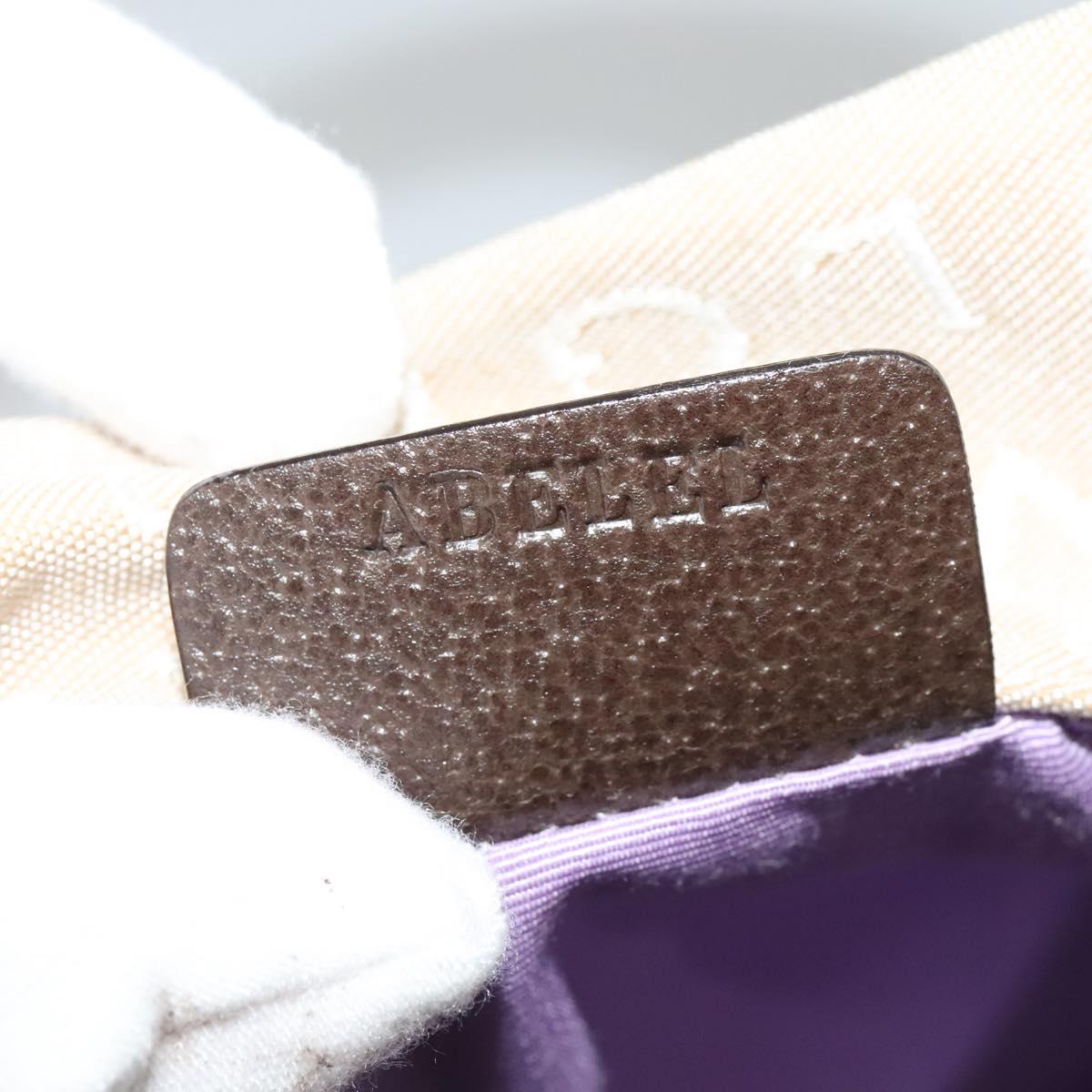 BVLGARI Logo Mania Tote Bag Canvas Beige Silver Auth 139062