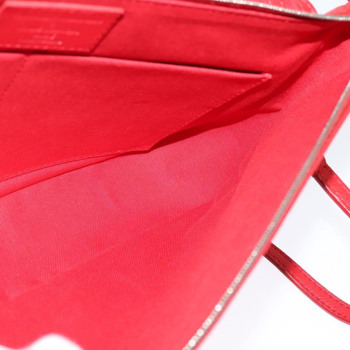 LOUIS VUITTON Parnasea Esan Ciel Shoulder Bag Leather Red M94448 LV Auth 139078