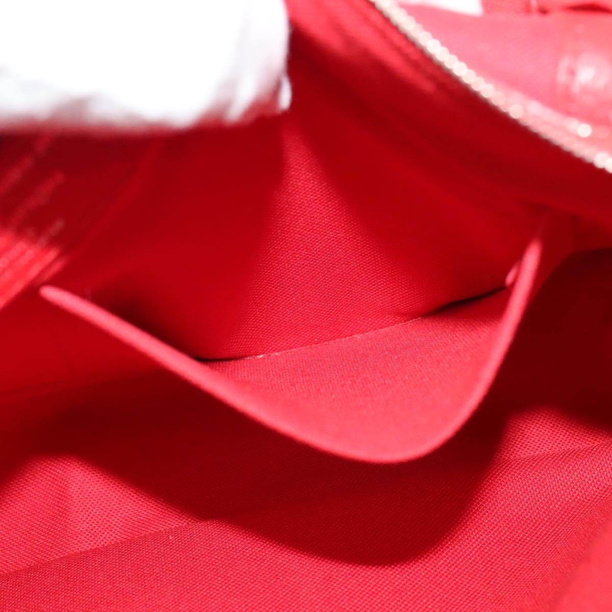 LOUIS VUITTON Parnasea Esan Ciel Shoulder Bag Leather Red M94448 LV Auth 139078