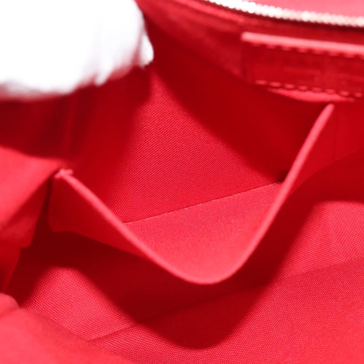 LOUIS VUITTON Parnasea Esan Ciel Shoulder Bag Leather Red M94448 LV Auth 139078