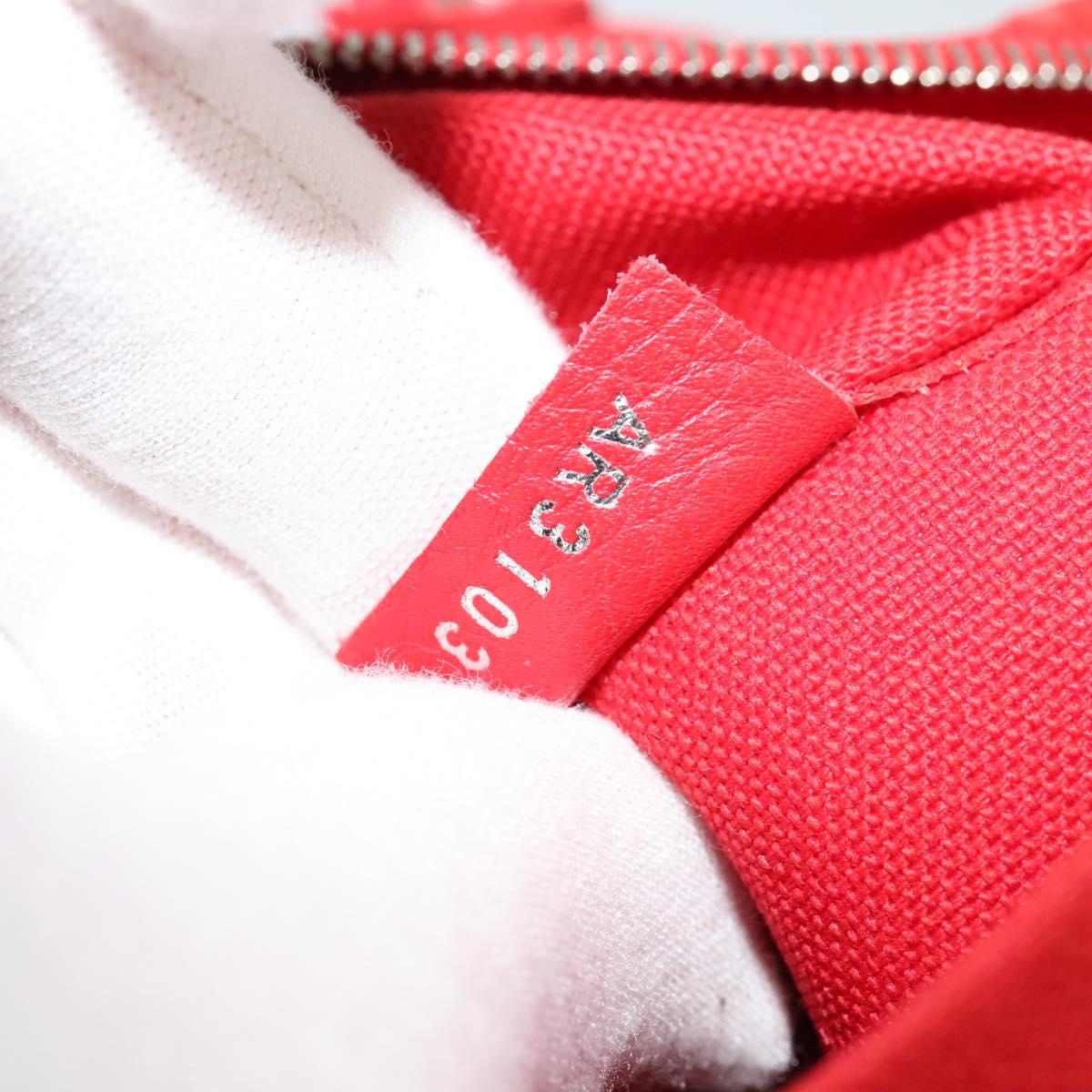 LOUIS VUITTON Parnasea Esan Ciel Shoulder Bag Leather Red M94448 LV Auth 139078