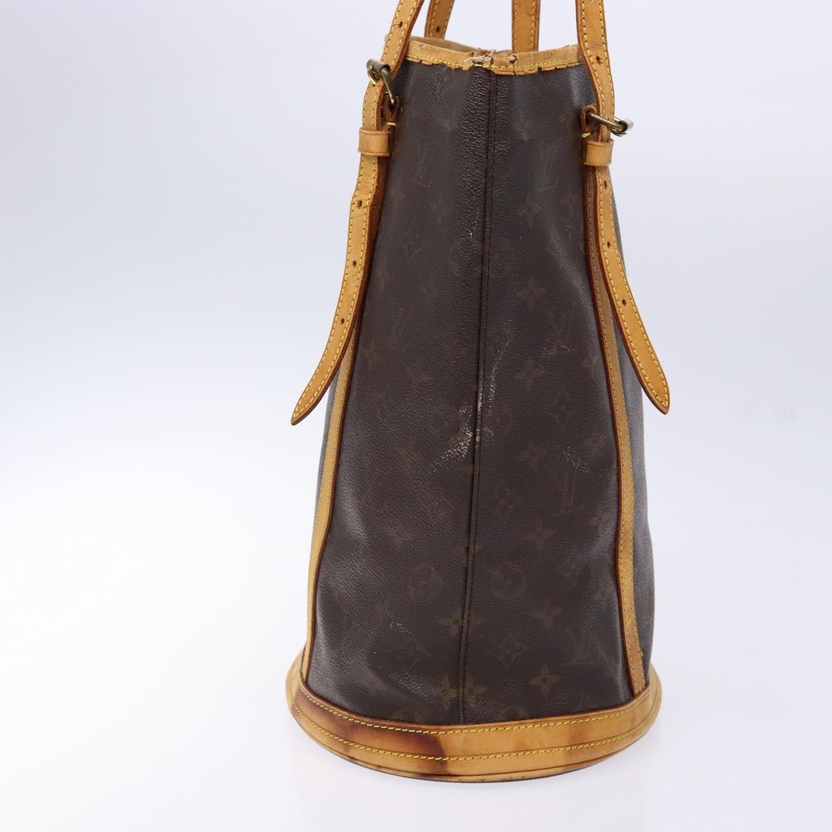 LOUIS VUITTON Monogram Bucket GM Shoulder Bag M42236 LV Auth 139086