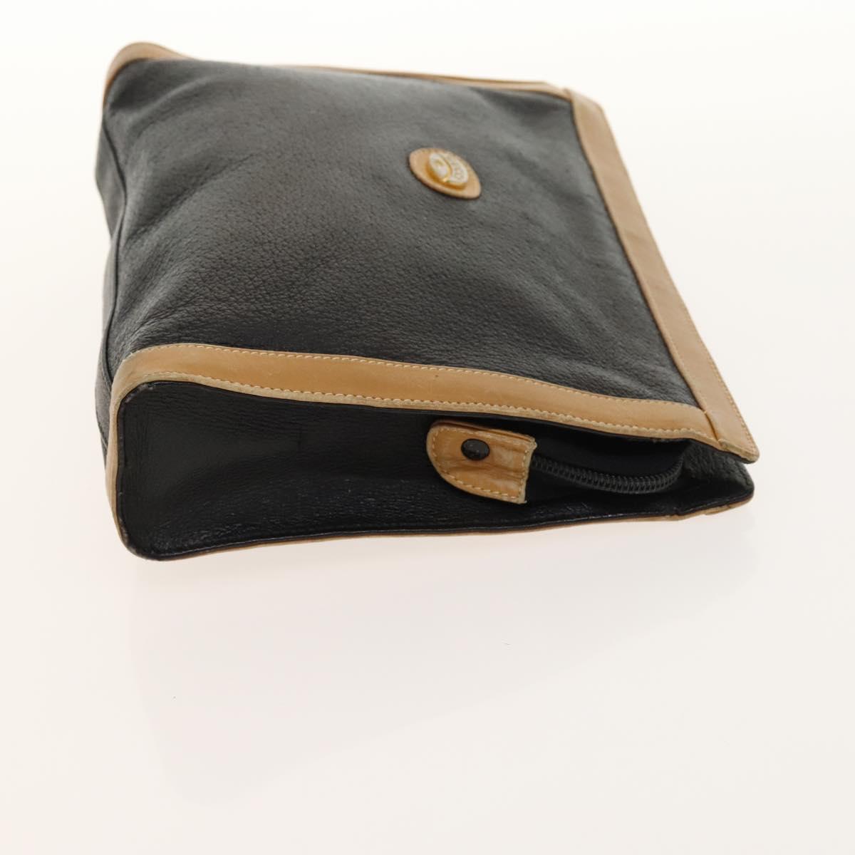 GUCCI GG Canvas Web Sherry Line Bag Leather 2Set Beige Black Auth 139097