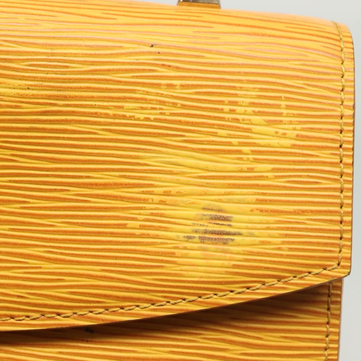 LOUIS VUITTON Epi Malesherbes Hand Bag Tassili Yellow Jonne M52379 Auth 139109