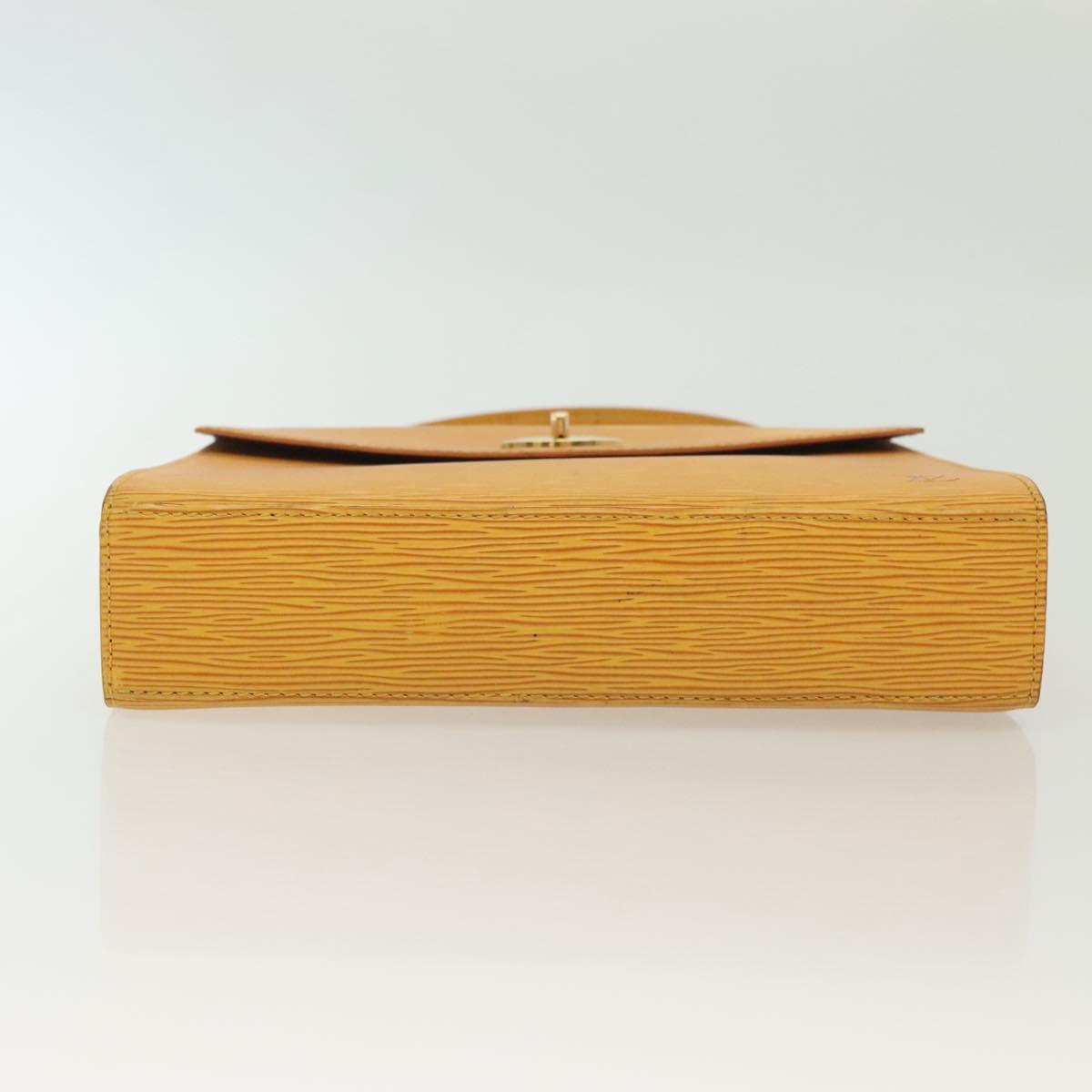 LOUIS VUITTON Epi Malesherbes Hand Bag Tassili Yellow Jonne M52379 Auth 139109