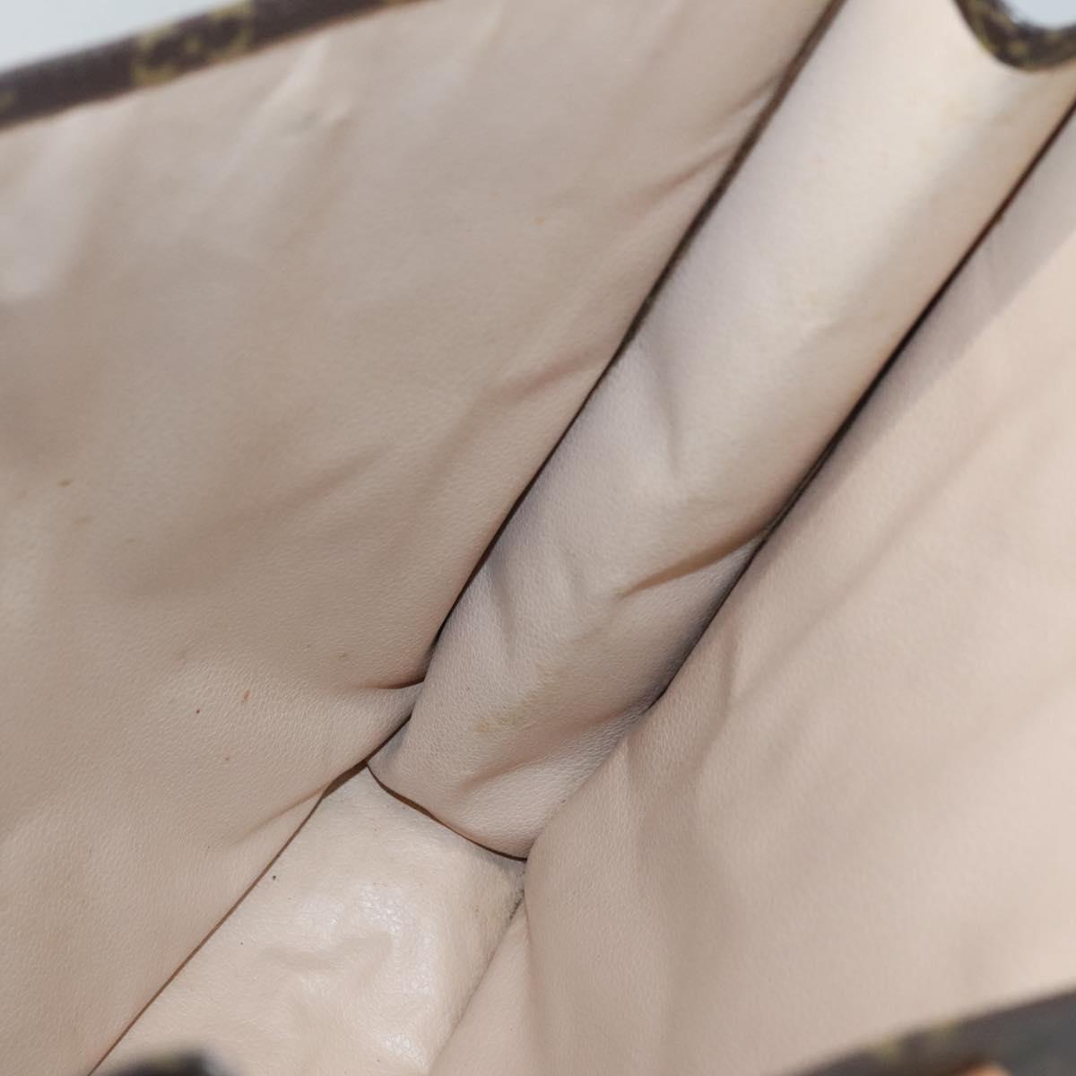 LOUIS VUITTON Monogram Sac Plat Hand Bag M51140 LV Auth 139114