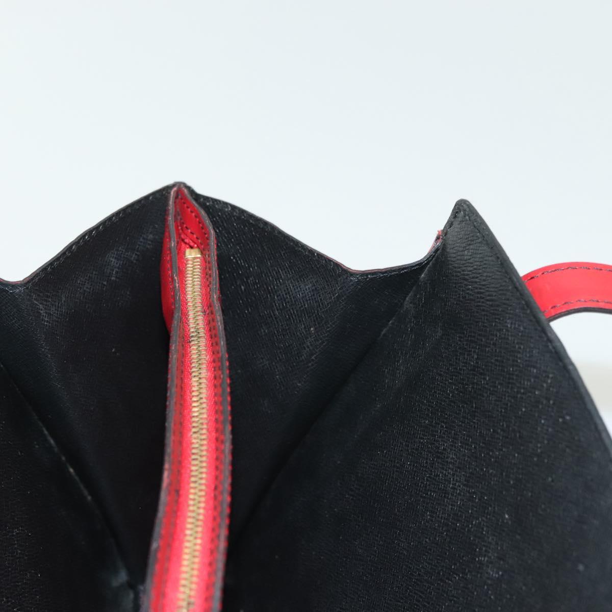 LOUIS VUITTON Epi Bicolor Varenne Hand Bag Black Red M52387 LV Auth 139124
