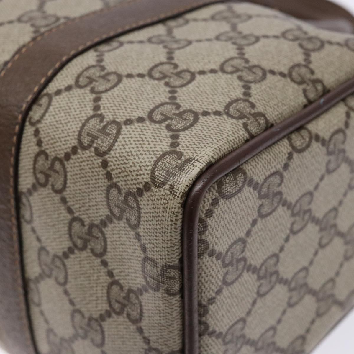 GUCCI GG Supreme Web Sherry Line Hand Bag PVC Beige Gold 40 02 006 Auth 139140