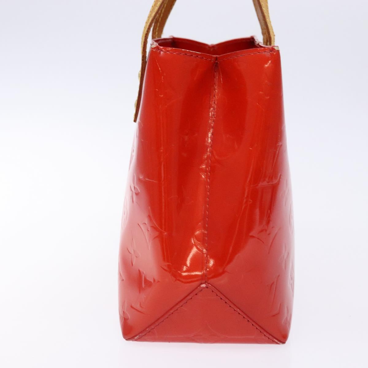 LOUIS VUITTON Monogram Vernis Reade PM Hand Bag Red Rouge M91088 LV Auth 139143