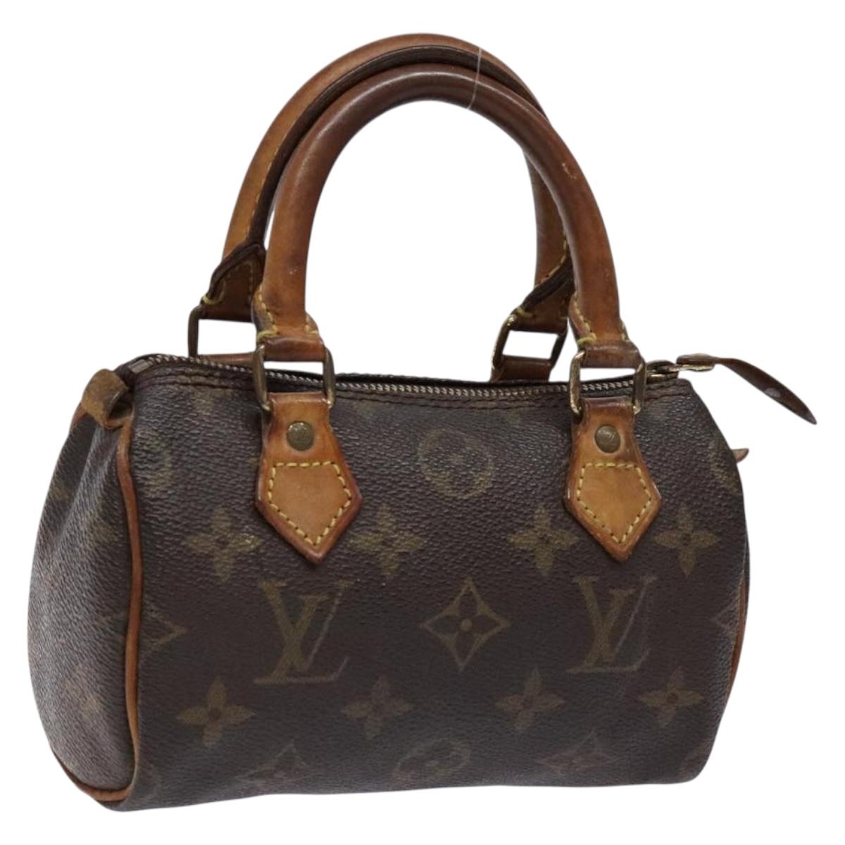 LOUIS VUITTON Monogram Mini Speedy Hand Bag M41534 LV Auth 139147