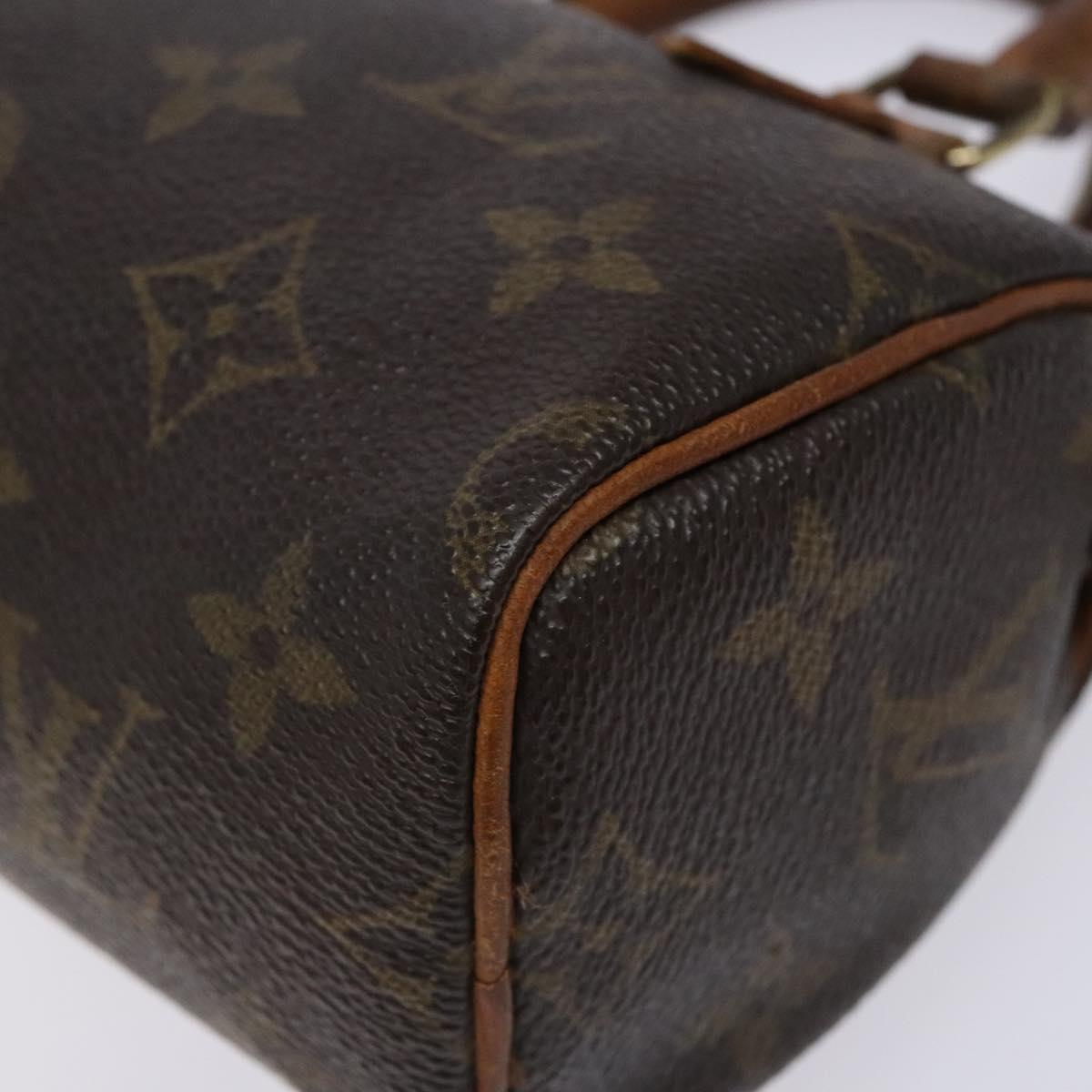 LOUIS VUITTON Monogram Mini Speedy Hand Bag M41534 LV Auth 139147