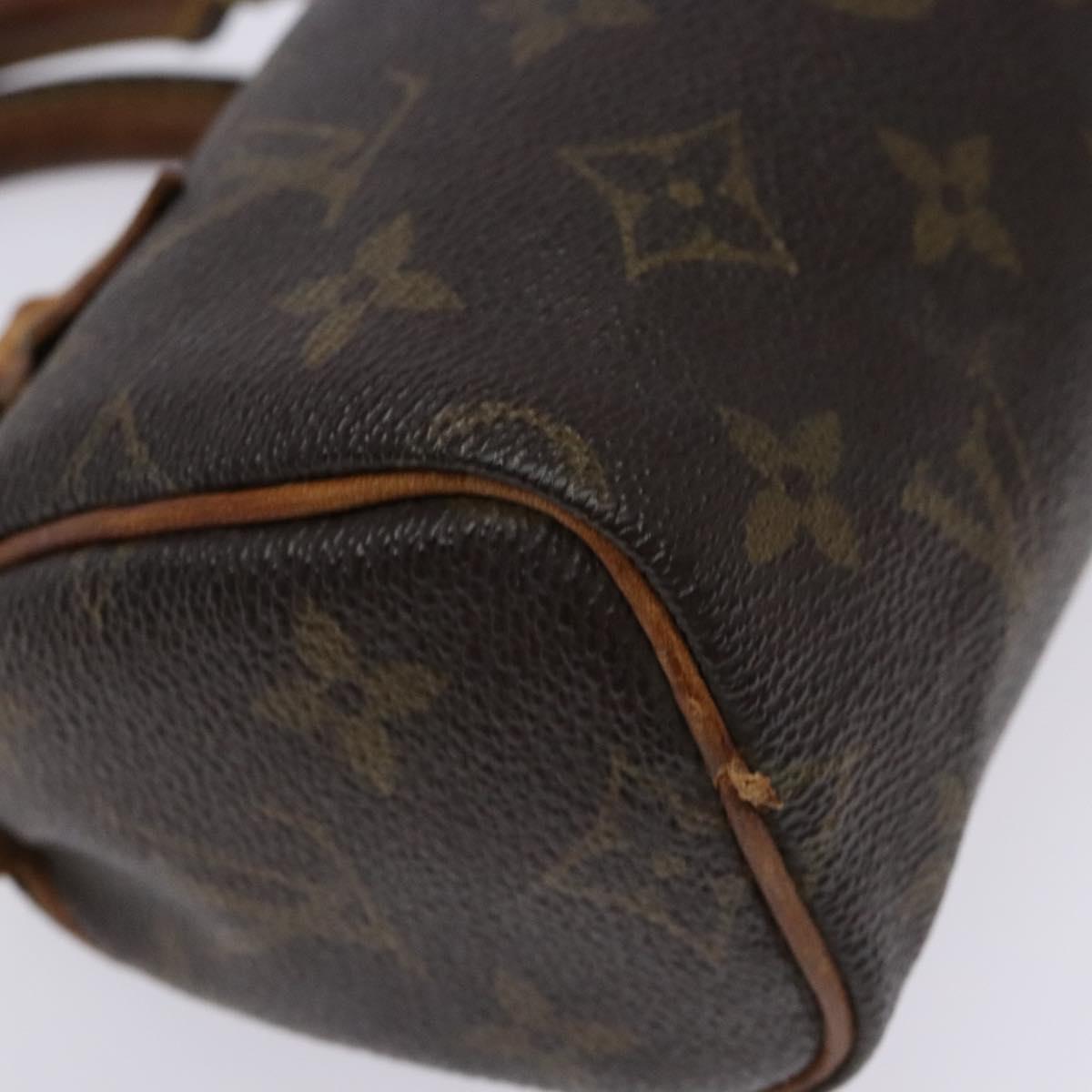 LOUIS VUITTON Monogram Mini Speedy Hand Bag M41534 LV Auth 139147