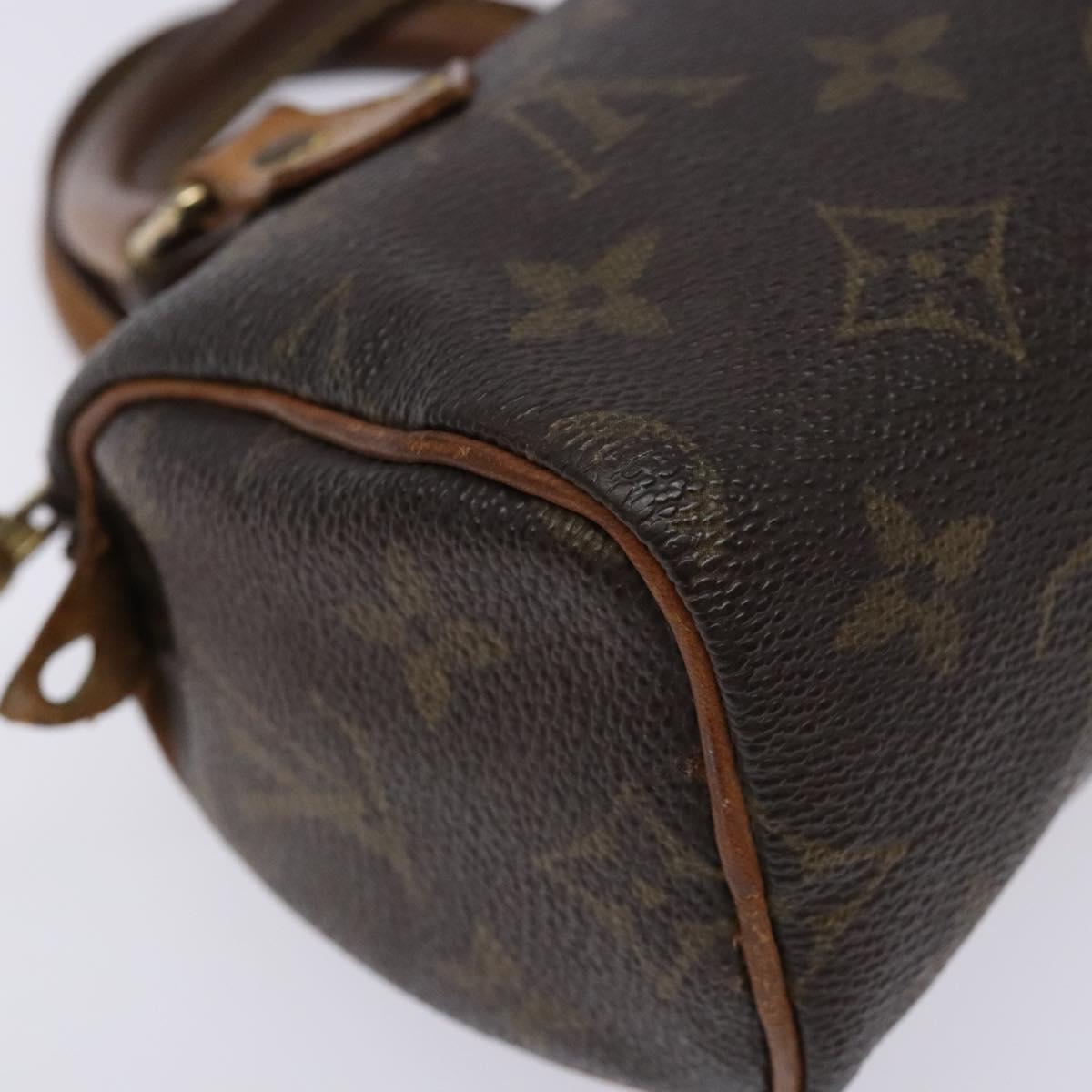 LOUIS VUITTON Monogram Mini Speedy Hand Bag M41534 LV Auth 139147