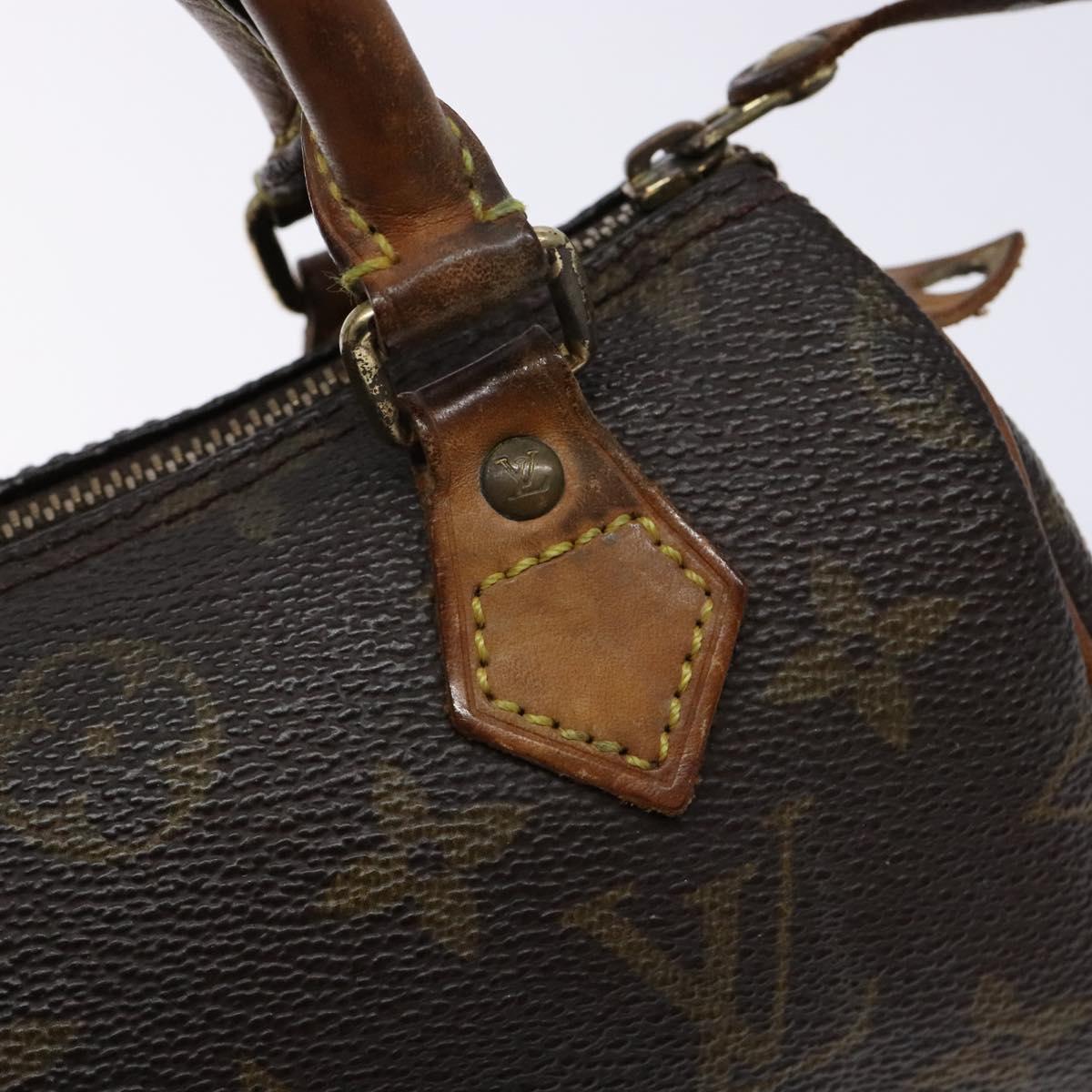 LOUIS VUITTON Monogram Mini Speedy Hand Bag M41534 LV Auth 139147