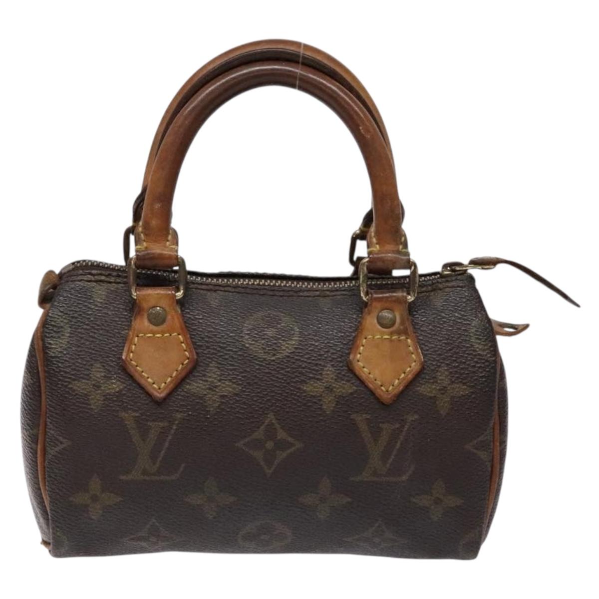 LOUIS VUITTON Monogram Mini Speedy Hand Bag M41534 LV Auth 139147