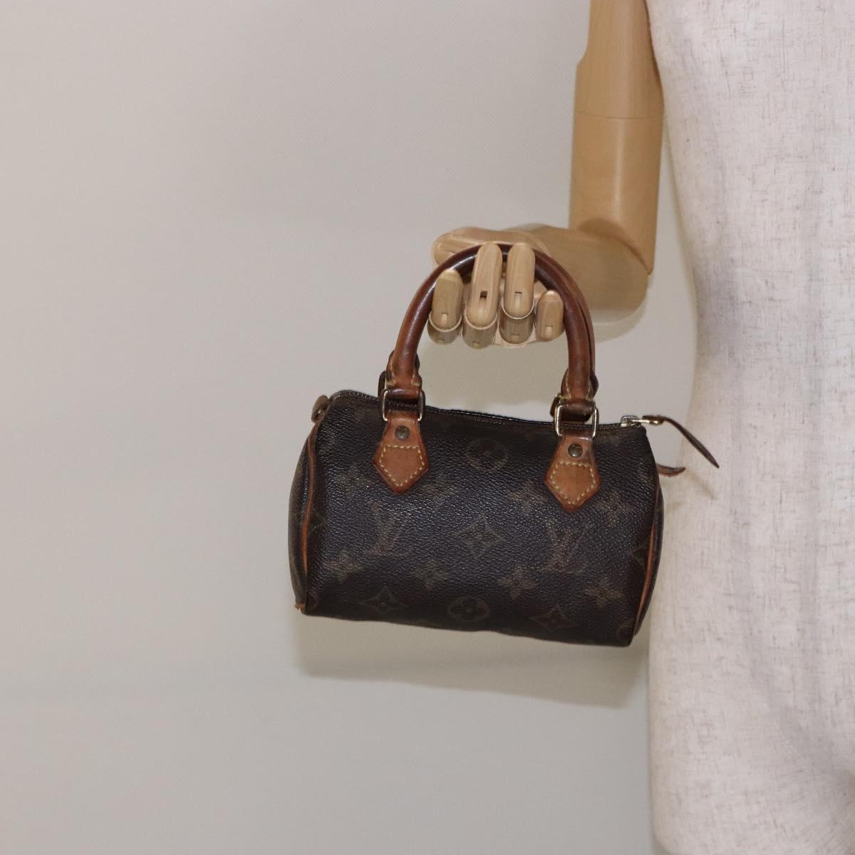 LOUIS VUITTON Monogram Mini Speedy Hand Bag M41534 LV Auth 139147