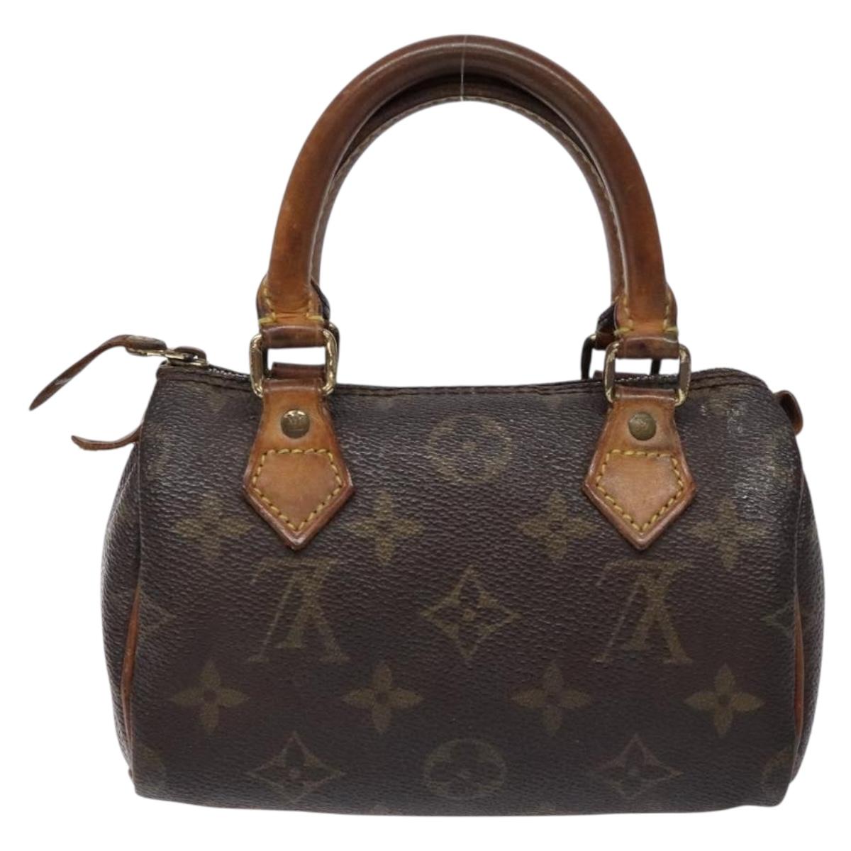 LOUIS VUITTON Monogram Mini Speedy Hand Bag M41534 LV Auth 139147
