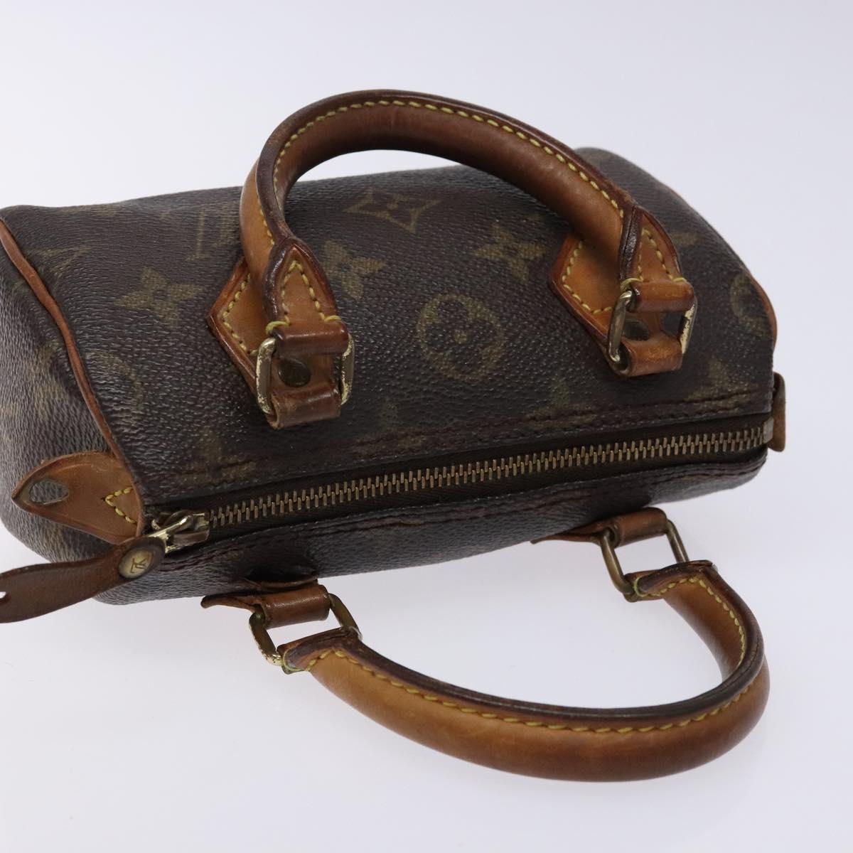 LOUIS VUITTON Monogram Mini Speedy Hand Bag M41534 LV Auth 139147