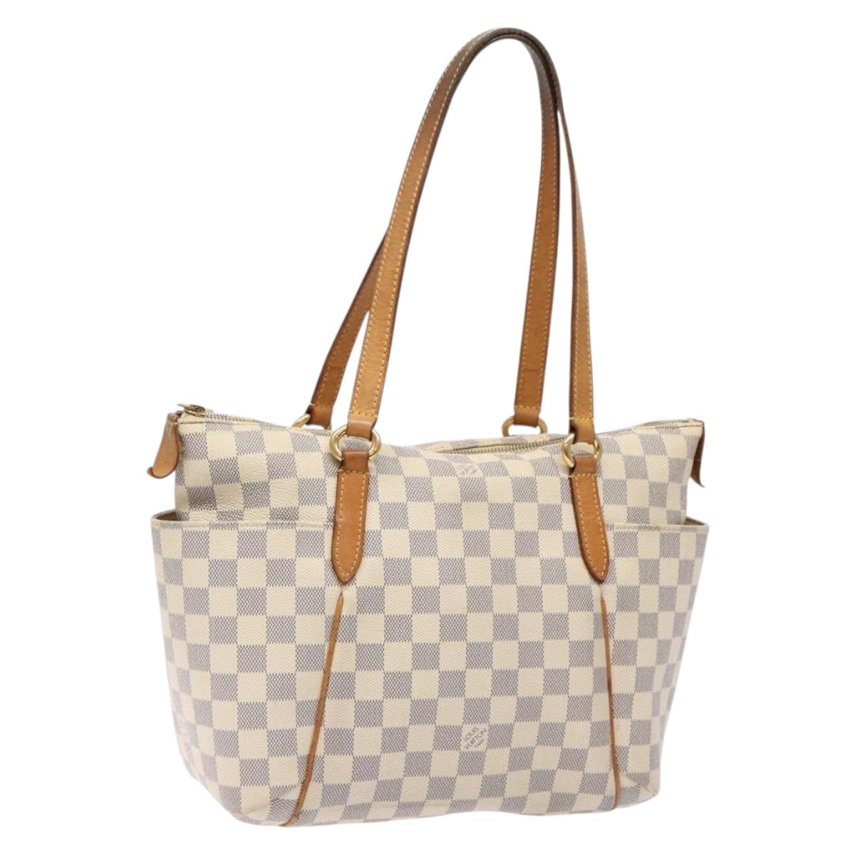 LOUIS VUITTON Damier Azur Totally PM Tote Bag N51261 LV Auth 139188