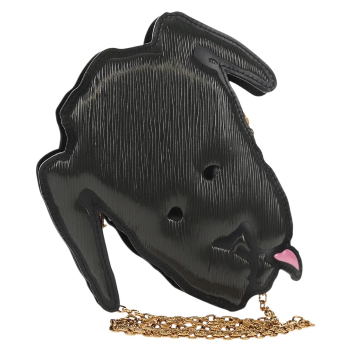 LOUIS VUITTON Monogram Reverse Dog Face Pochette Bag Gray M53171 LV Auth 139199SM