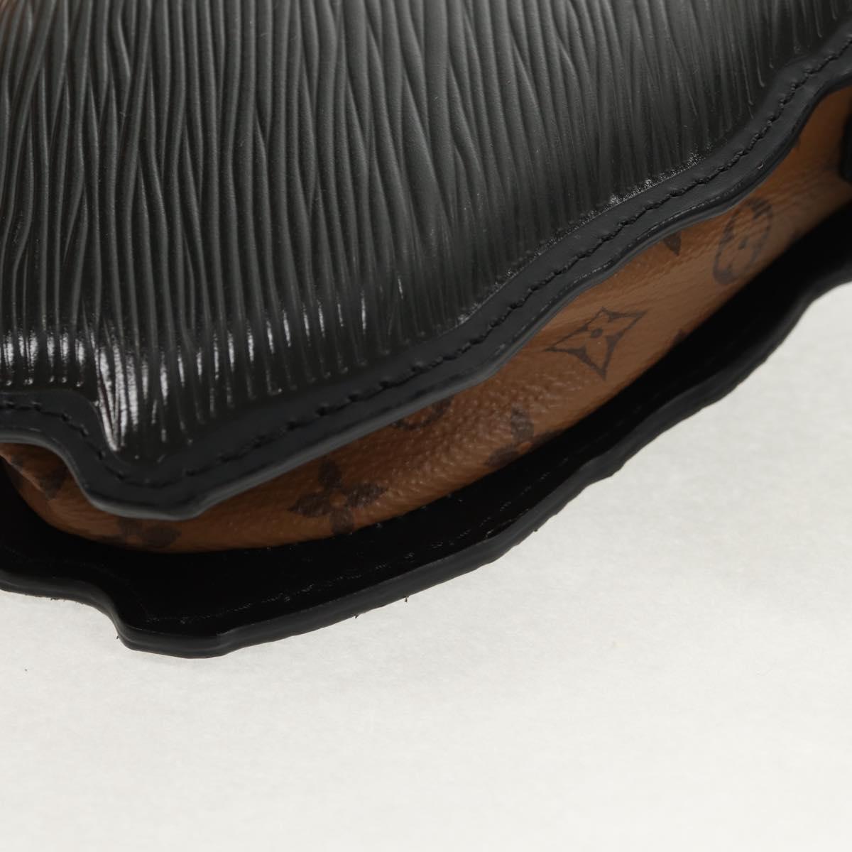 LOUIS VUITTON Monogram Reverse Dog Face Pochette Bag Gray M53171 LV Auth 139199M