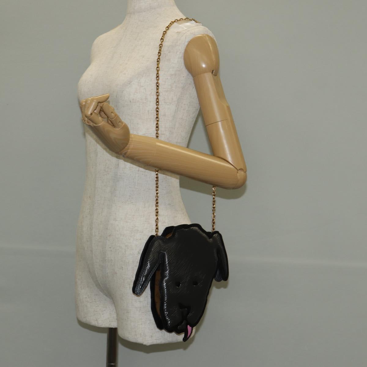 LOUIS VUITTON Monogram Reverse Dog Face Pochette Bag Gray M53171 LV Auth 139199M