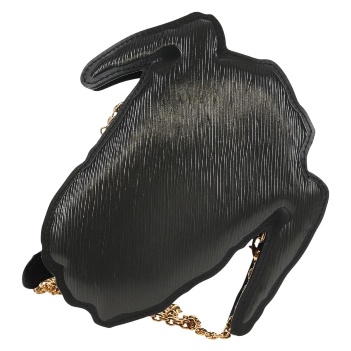 LOUIS VUITTON Monogram Reverse Dog Face Pochette Bag Gray M53171 LV Auth 139199M