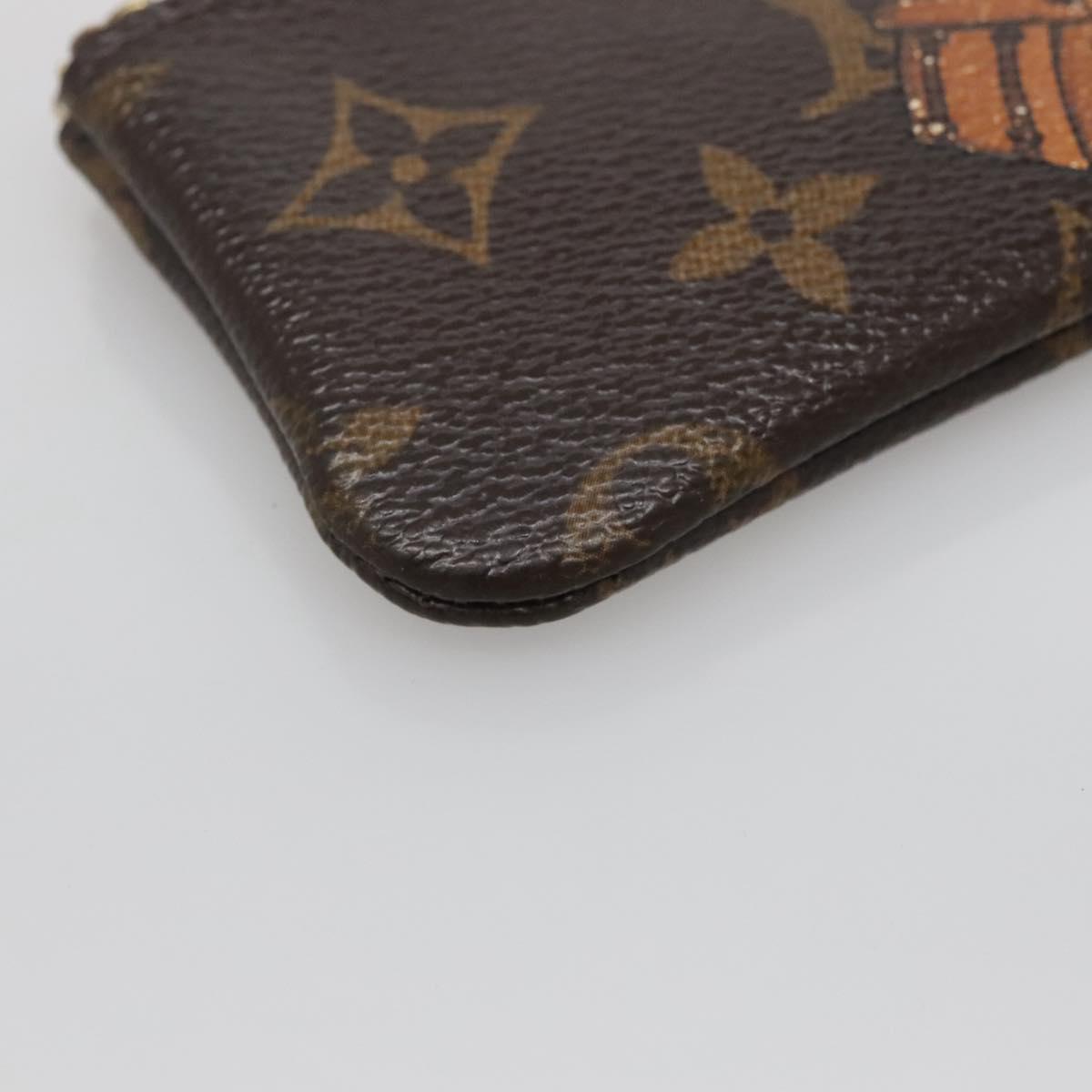 LOUIS VUITTON Monogram Groom Pochette Cles Coin Purse Jaune M60033 Auth 139206