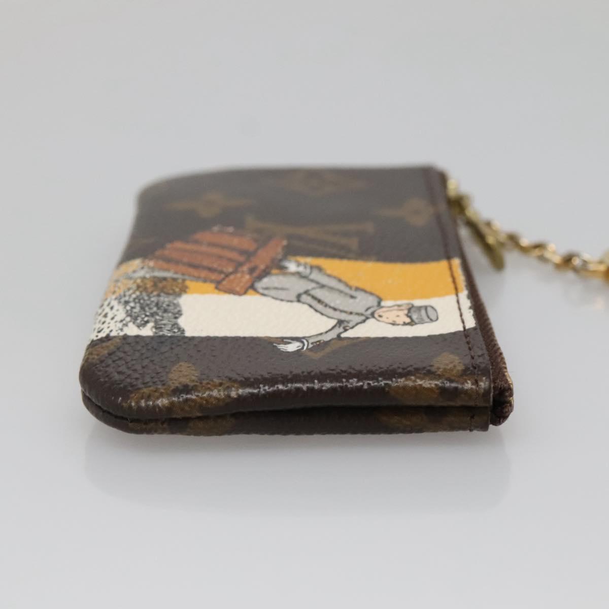 LOUIS VUITTON Monogram Groom Pochette Cles Coin Purse Jaune M60033 Auth 139206