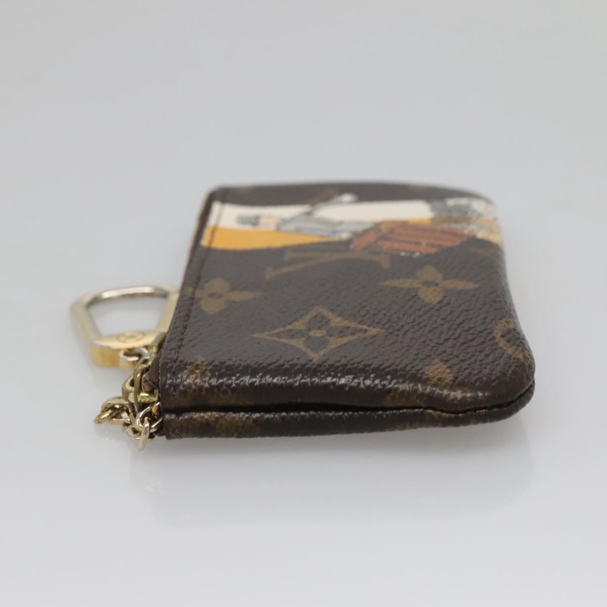 LOUIS VUITTON Monogram Groom Pochette Cles Coin Purse Jaune M60033 Auth 139206