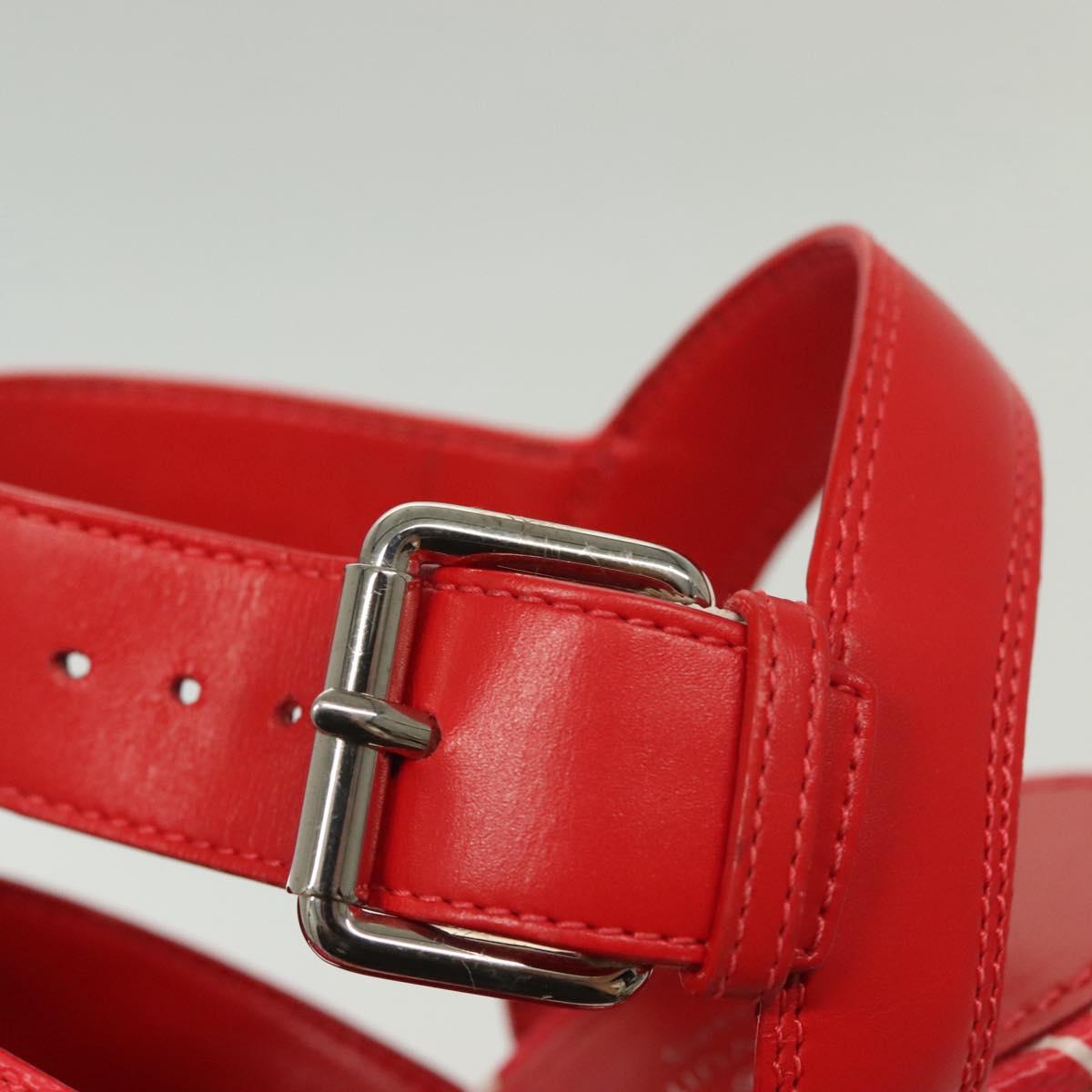 LOUIS VUITTON Monogram Escal Starboard Line Sandals Red LV Auth 139208