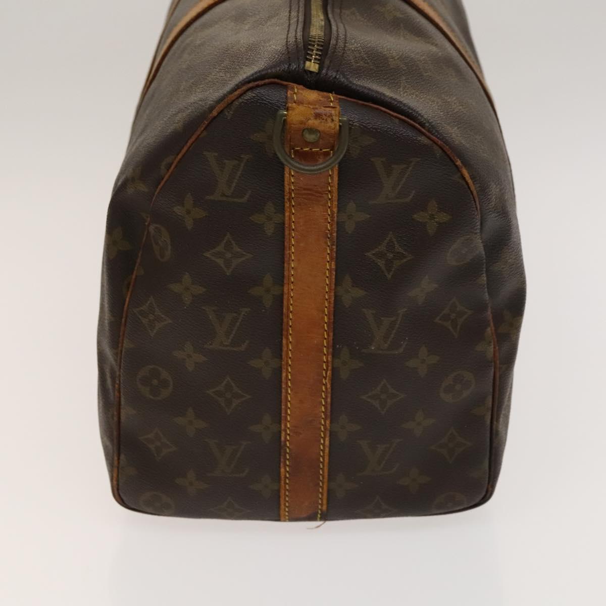 LOUIS VUITTON Monogram Keepall Bandouliere 45 Boston Bag M41418 LV Auth 139233
