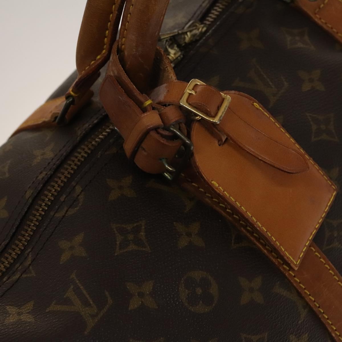 LOUIS VUITTON Monogram Keepall 55 Boston Bag M41424 LV Auth 139234