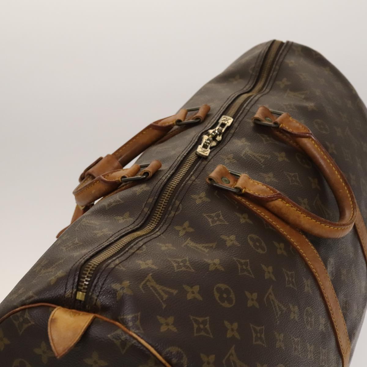 LOUIS VUITTON Monogram Keepall 55 Boston Bag M41424 LV Auth 139234