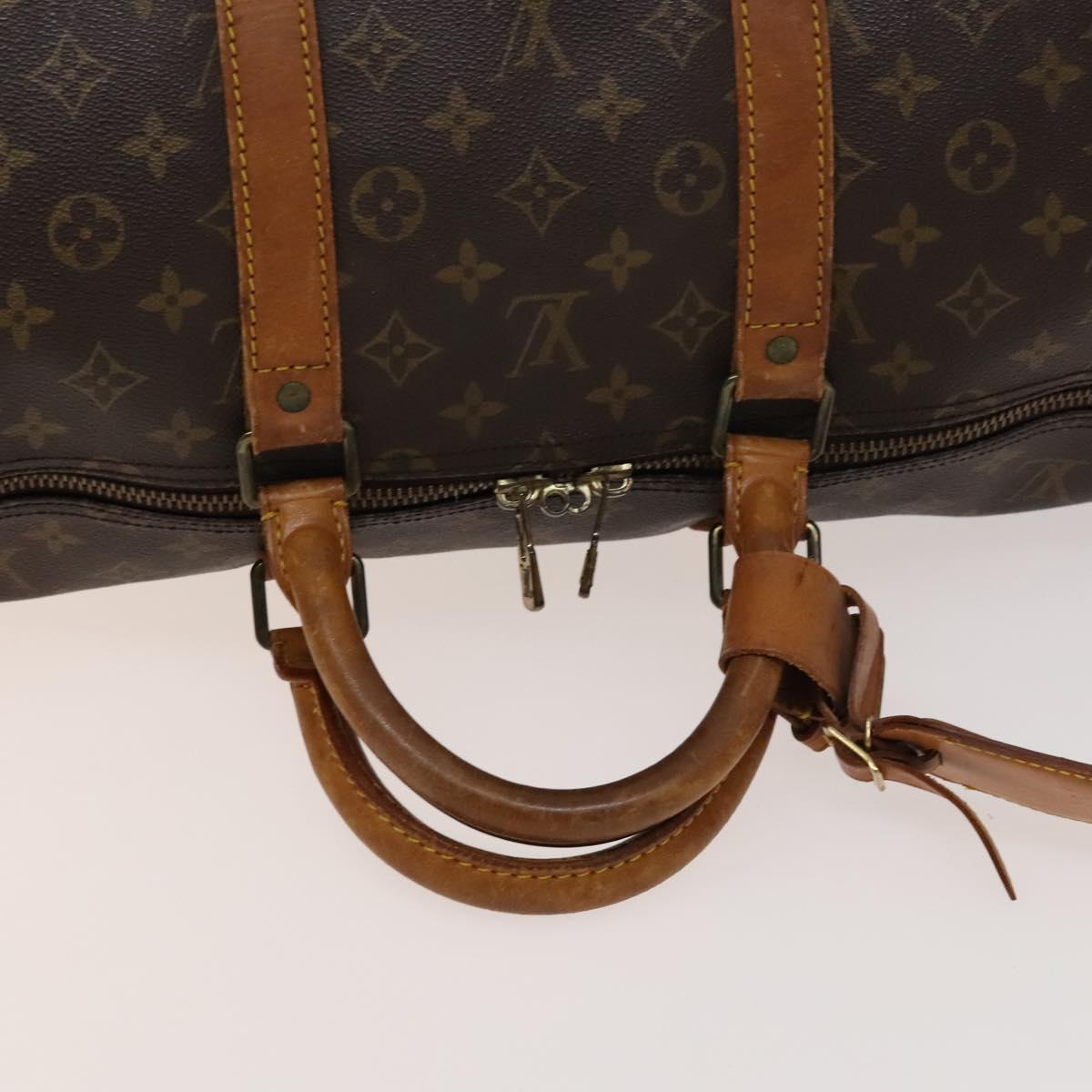 LOUIS VUITTON Monogram Keepall 55 Boston Bag M41424 LV Auth 139234