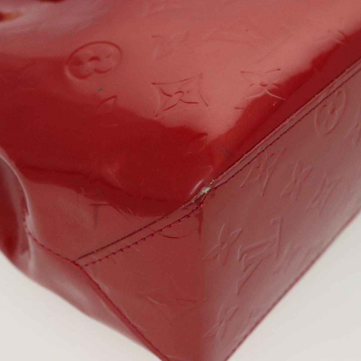 LOUIS VUITTON Monogram Vernis Reade PM Hand Bag Pomme D'amour M91990 Auth 139246