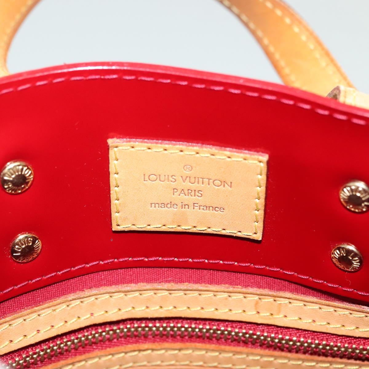 LOUIS VUITTON Monogram Vernis Reade PM Hand Bag Pomme D'amour M91990 Auth 139246