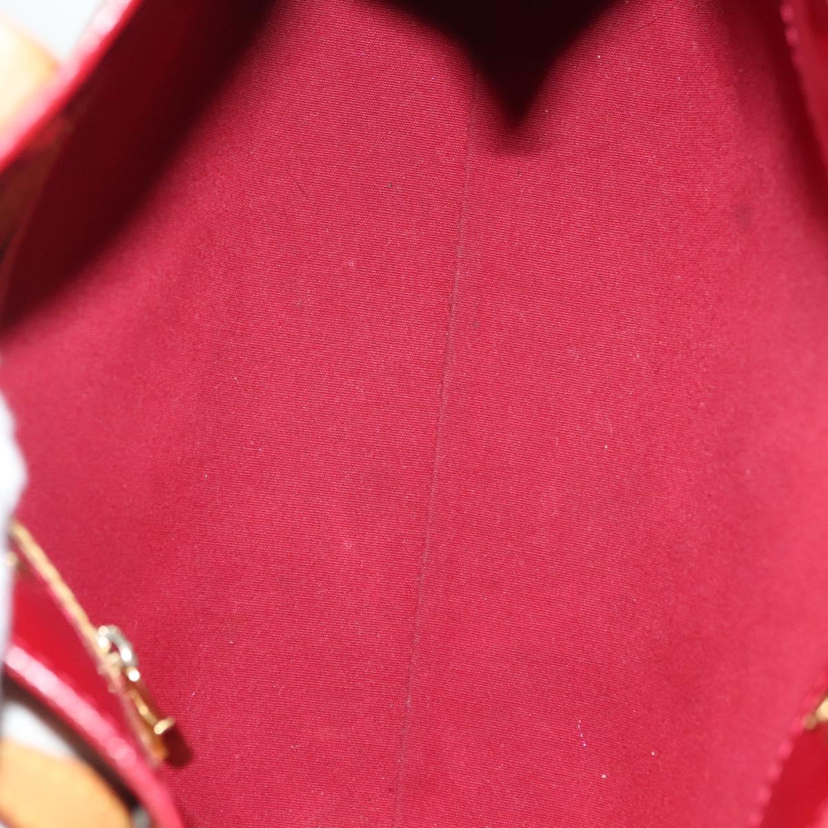 LOUIS VUITTON Monogram Vernis Reade PM Hand Bag Pomme D'amour M91990 Auth 139246